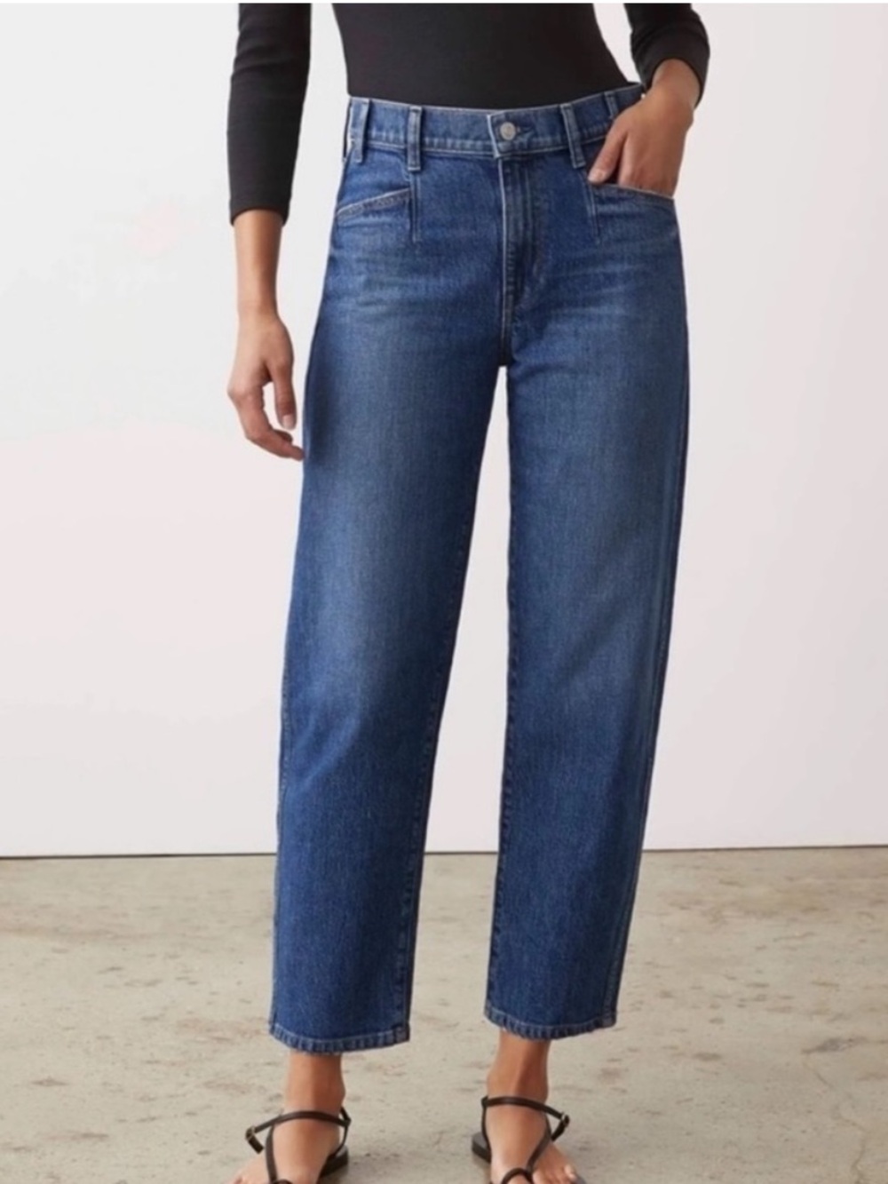 AYR 27 The Beat Jeans Dark Wash Indigo Relaxed Barrel